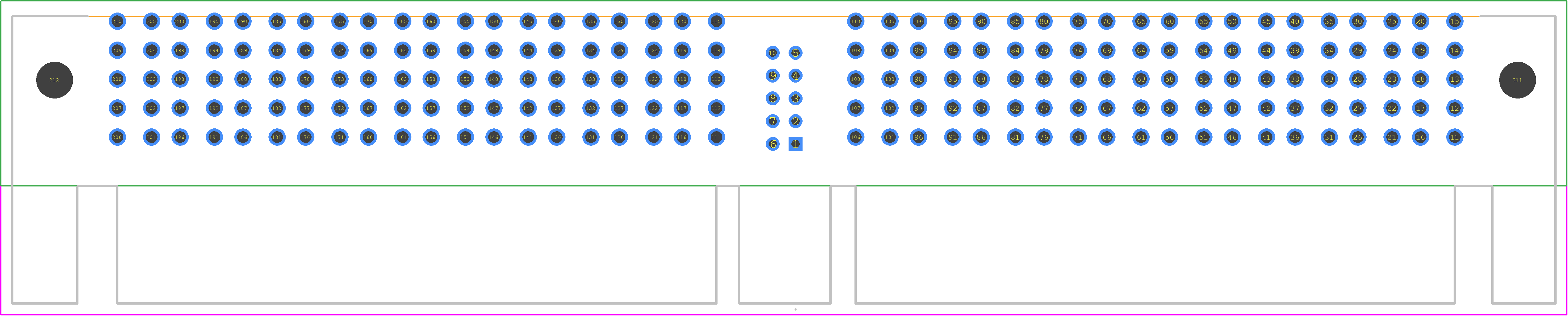 ET60S-D10-5-02-D10-S-R1-S - SAMTEC PCB footprint - Other - Other - ET60S-D10-5-02-D10-S-R1-S-1