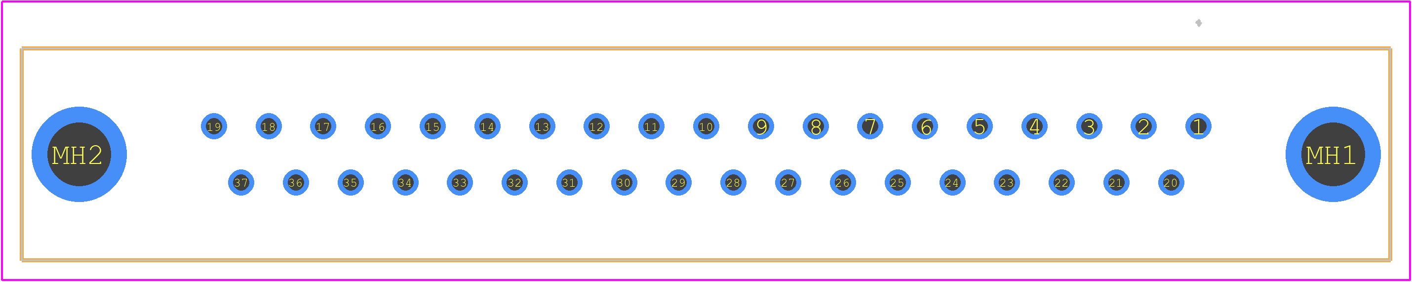L77SDCH37SOL2RM8C309 - Amphenol PCB footprint - Other - Other - L77SDCH37SOL2RM8C309-1