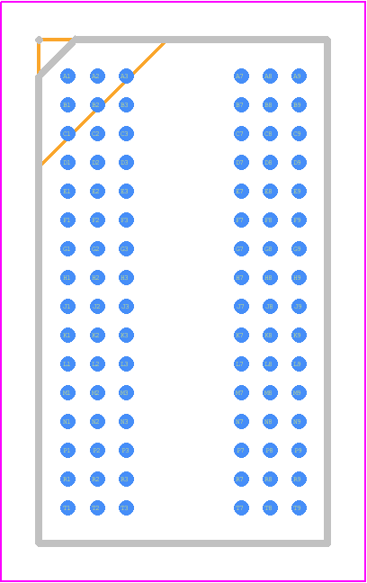 MT41K128M16JT-107 IT:K - Micron PCB footprint - BGA - BGA - 96-Ball FBGA – x16 (JT)