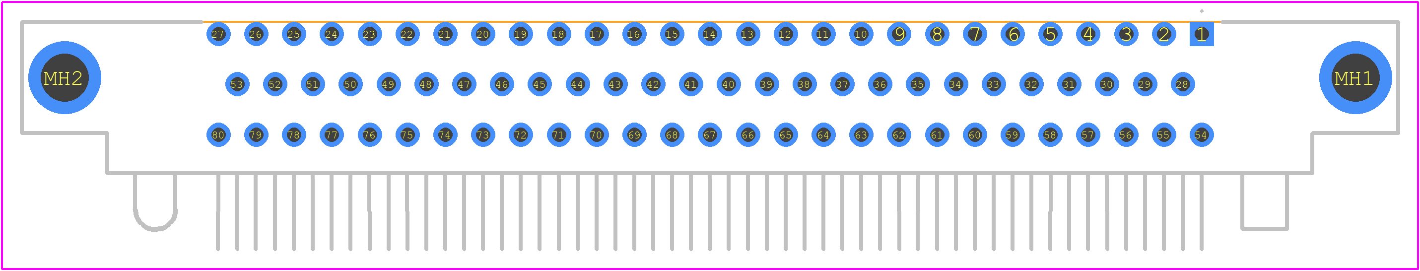 RM352-080-322-5500BN - Molex PCB footprint - Other - Other - RM352-080-322-5500BN-2
