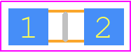 2512063017Y1 - Fair-Rite PCB footprint - Ferrite Bead Chip - Ferrite Bead Chip - 2512063017Y1-