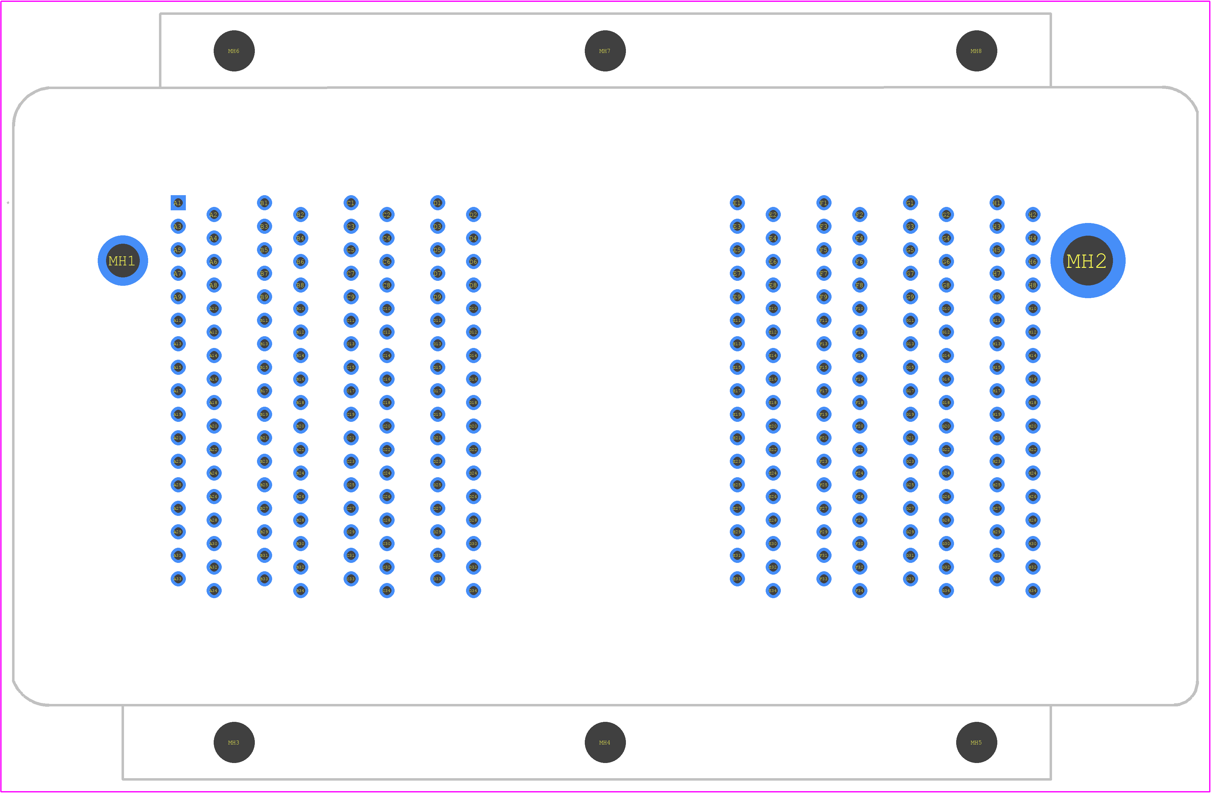 DLP-R272-8-F - ITT CANNON PCB footprint - Other - Other - DLP-R272-8-F-2