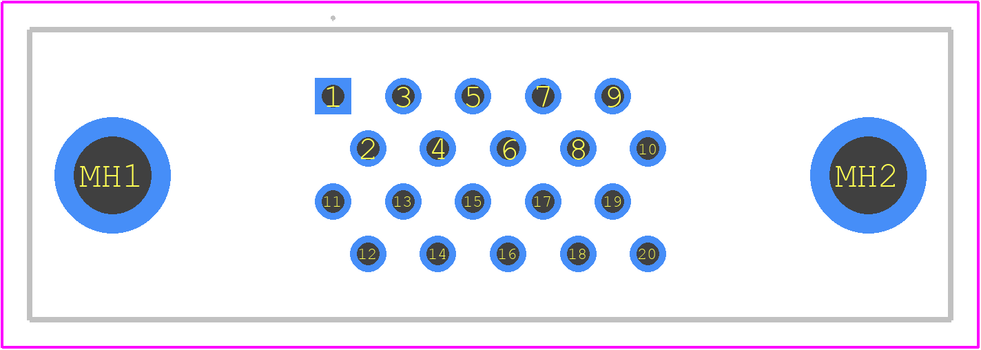 PCR-E20MD+ - Honda Connectors PCB footprint - Other - Other - PCR-E20MD+-1