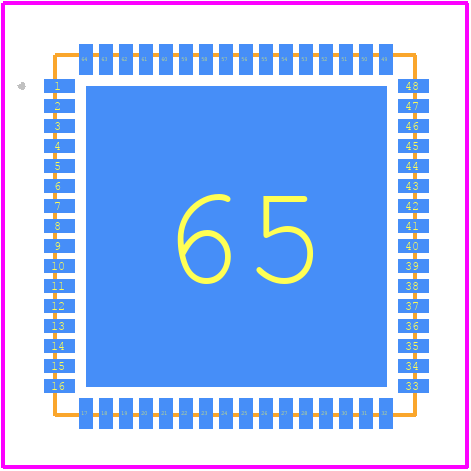HDL6M05584 - ABLIC Inc. PCB footprint - Other - Other - QFN64_2026-1.15