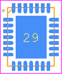 CHC2442-QPG - UMS PCB footprint - Quad Flat No-Lead - Quad Flat No-Lead - CHC2442-QPG