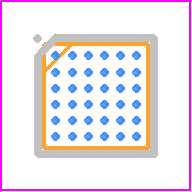 PCAL6524EVJ - NXP PCB footprint - BGA - BGA - VFBGA36_2022
