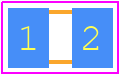 C0805C224K5REC7210 - Yageo Group PCB footprint - Capacitor Chip Non-polarised - Capacitor Chip Non-polarised - 0805 (2012 metric) 1.4 Thickness