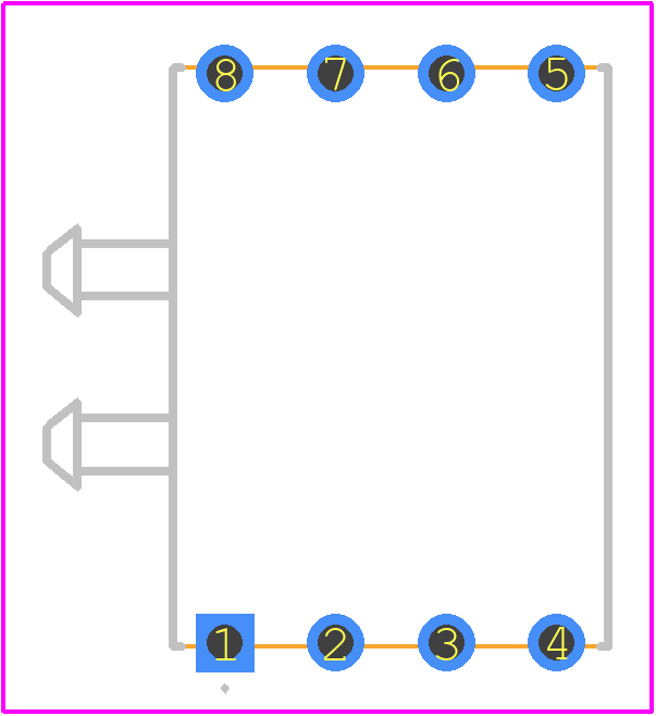 HSCDRRN010NDAA3 - Honeywell PCB footprint - Other - Other - DIP-10