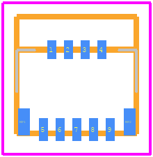 FH35C-9S-0.3SHW(50) - Hirose PCB footprint - Other - Other - FH35C-9S-0.3SHW(50)-2
