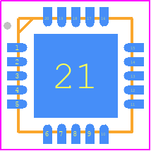 QPA2935 - Qorvo PCB footprint - Quad Flat No-Lead - Quad Flat No-Lead - 20-VFQFN Exposed Pad
