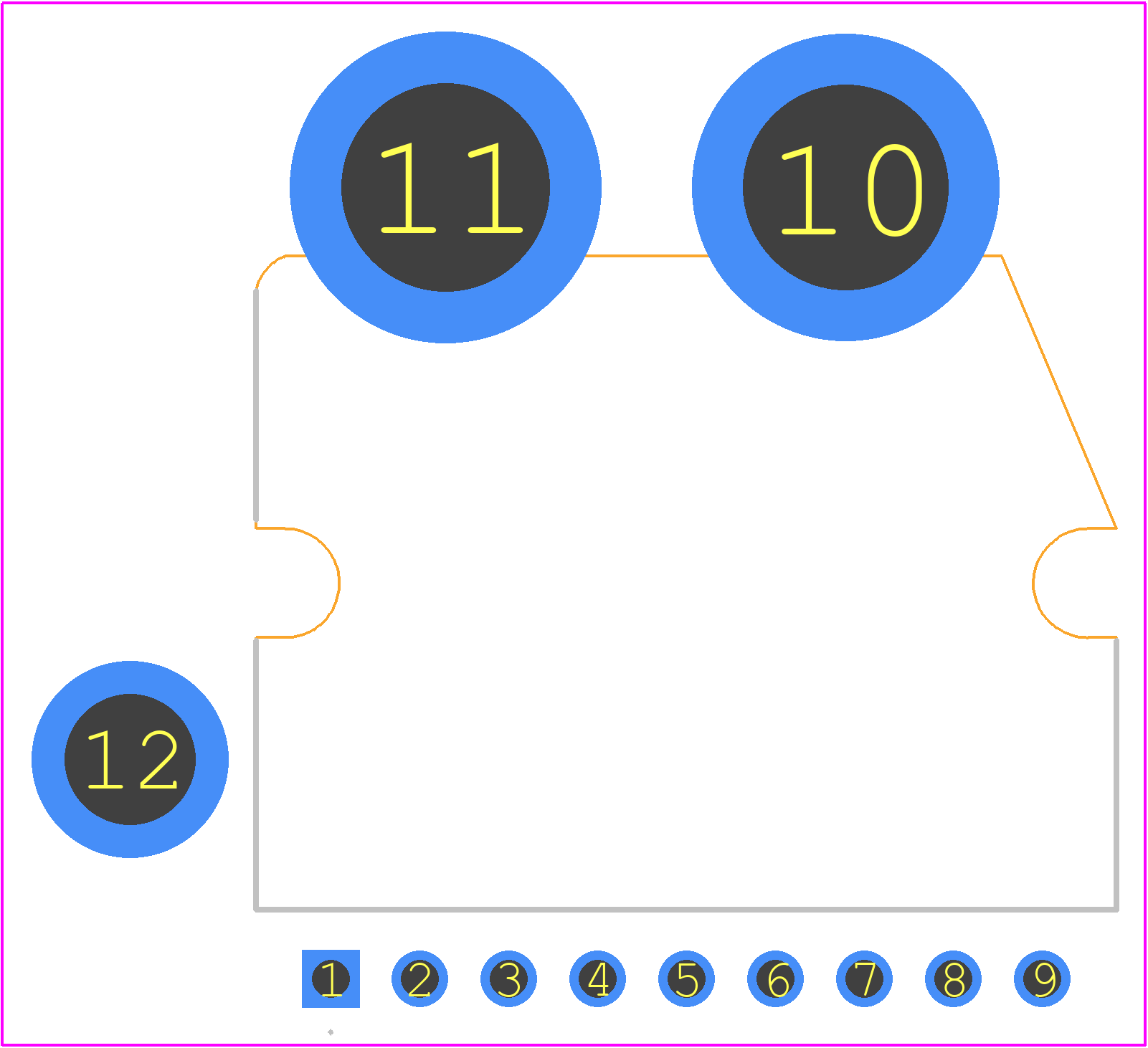 NXV08A170DB2 - onsemi PCB footprint - Other - Other - APM12−SERIES AUTOMOTIVE MODULE CASE MODBG ISSUE B