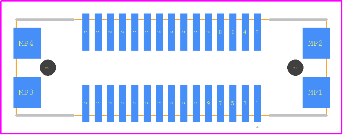 FX26-30S-1SV20 - Hirose PCB footprint - Other - Other - FX26-30S-1SV20-1