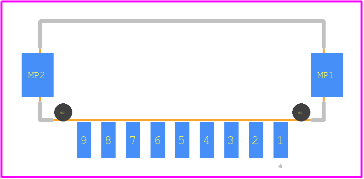 DF13-9P-1.25H(51) - Hirose PCB footprint - Other - Other - DF13-9P-1.25H(51)-2