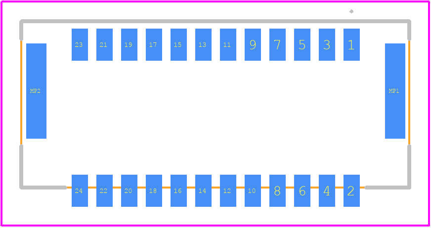 505433-2481 - Molex PCB footprint - Other - Other - 505433-2481-2