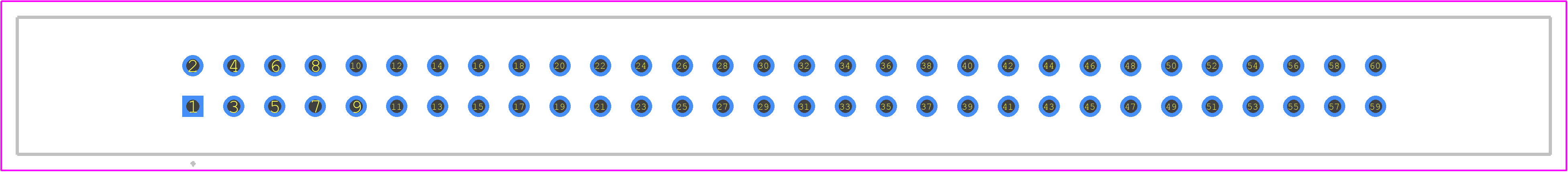 HIF3BA-60PA-2.54DSA(75) - Hirose PCB footprint - Other - Other - HIF3BA-60PA-2.54DSA(75)-1