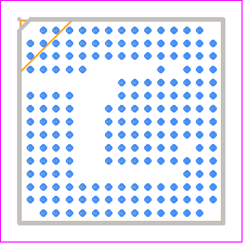 88LX5153A0-BUU2C000 - MaxLinear, Inc. PCB footprint - BGA - BGA - 186-Pin TFBGA Package 10mm × 10mm