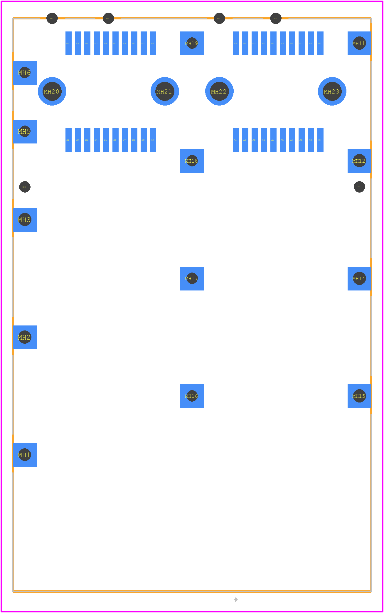 U77-A261M-2071 - Amphenol PCB footprint - Other - Other - U77-A261M-2071-1