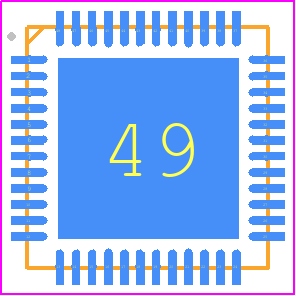 TPS65216D0RSLT - Texas Instruments PCB footprint - Quad Flat No-Lead - Quad Flat No-Lead - RSL(S-PVQFN-N48)