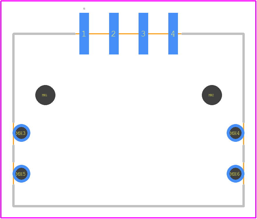 10165157-R041000LF - Amphenol PCB footprint - Other - Other - 10165157-R041000LF-1