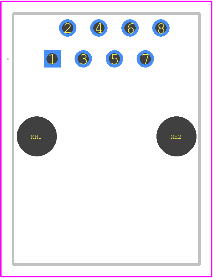 MJ3215-88-1-2-N - GCT (GLOBAL CONNECTOR TECHNOLOGY) PCB footprint - Other - Other - MJ3215-88-1-2-N-1