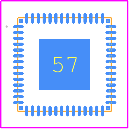 MC33FS8510A0KS - NXP PCB footprint - Other - Other - SOT684-23-1
