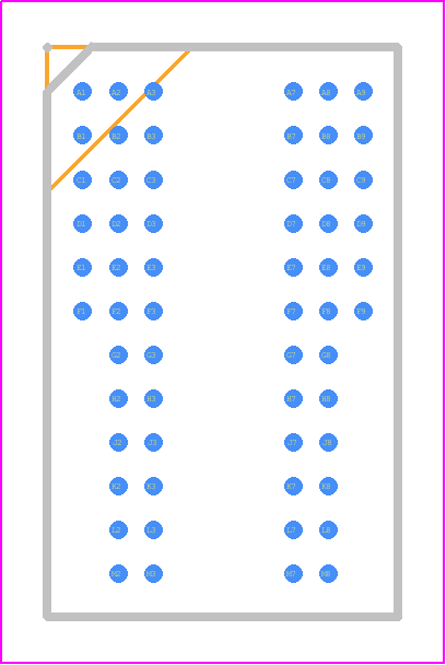 AS4C8M16D1-5BIN - Alliance Memory PCB footprint - BGA - BGA - BGA 60ball