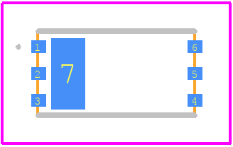 ILDC11-15E - NVE PCB footprint - Other - Other - 3 mm x 5.5 mm DFN6 