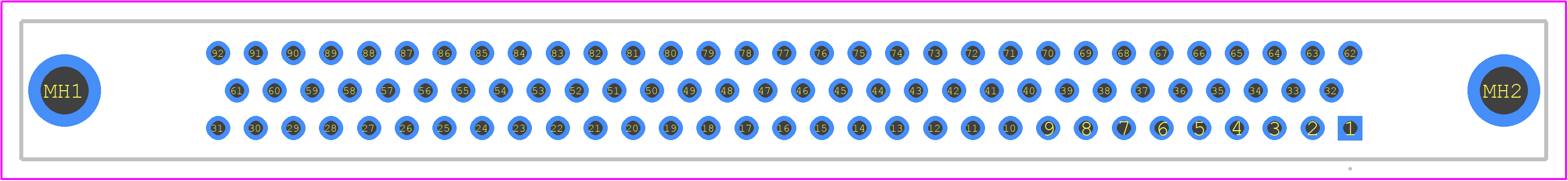 RM322-092-201-5500 - Molex PCB footprint - Other - Other - RM322-092-201-5500-1