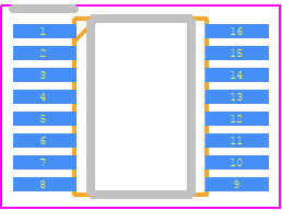 LTC4364IMS-1#WTRPBF - Analog Devices PCB footprint - Small Outline Packages - Small Outline Packages - MS Package 16-Lead Plastic MSOP (Reference LTC DWG # 05-08-1669 Rev A