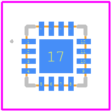 LT3154AV#PBF - Analog Devices PCB footprint - Other - Other - 16-LEAD (3mm × 3mm × 0.75mm)