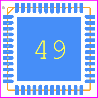 LTC4296AUK-1#PBF - Analog Devices PCB footprint - Quad Flat No-Lead - Quad Flat No-Lead - 48-Lead, 7 mm × 7 mm, Plastic QFN*12