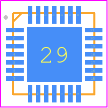 MAX20026ATIC/V+ - Analog Devices PCB footprint - Quad Flat No-Lead - Quad Flat No-Lead - T2844+1