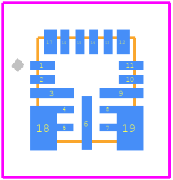 MAX20499BFOL/VY+T - Analog Devices PCB footprint - Other - Other - F173A3FY+2 