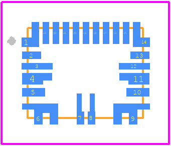 MAX25255AFDA/VY+ - Analog Devices PCB footprint - Other - Other - F234A5FY+1_2023