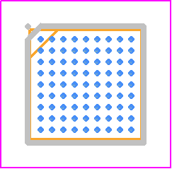 MAX77840EWG+T - Analog Devices PCB footprint - BGA - BGA - MAX77840EWG+T