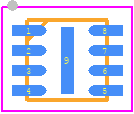 RH5596HDC#PBF-CSH - Analog Devices PCB footprint - Small Outline No-lead - Small Outline No-lead - DC Package 8-Lead Plastic DFN (2mm × 2mm), Flip Chip_2026-1.15
