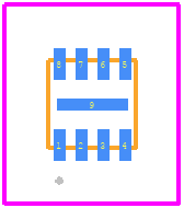 RH5596HDC#PBF-CSL - Analog Devices PCB footprint - Other - Other - DC Package 8-Lead Plastic DFN (2mm × 2mm), Flip Chip
