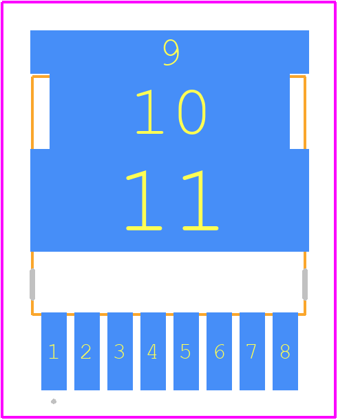 IAUS300N08S5N011ATMA1 - Infineon PCB footprint - Other - Other - PG-HSOG-8-1 | TOLG