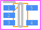 MCP6496UT-E/LT - Microchip PCB footprint - SOT23 (5-Pin) - SOT23 (5-Pin) - 5-Lead Plastic Small Outline Transistor