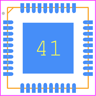 AS5247-HMFT - ams OSRAM PCB footprint - Quad Flat No-Lead - Quad Flat No-Lead - MLF-40, (7mmx7mm)