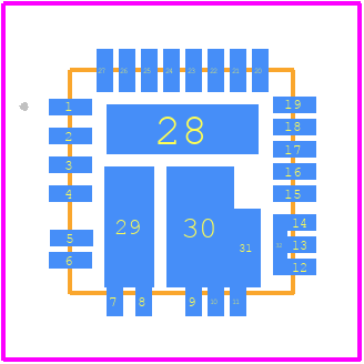 SIC471ED-T1-GE3 - Vishay PCB footprint - Other - Other - PowerPAK®  MLP55-27L