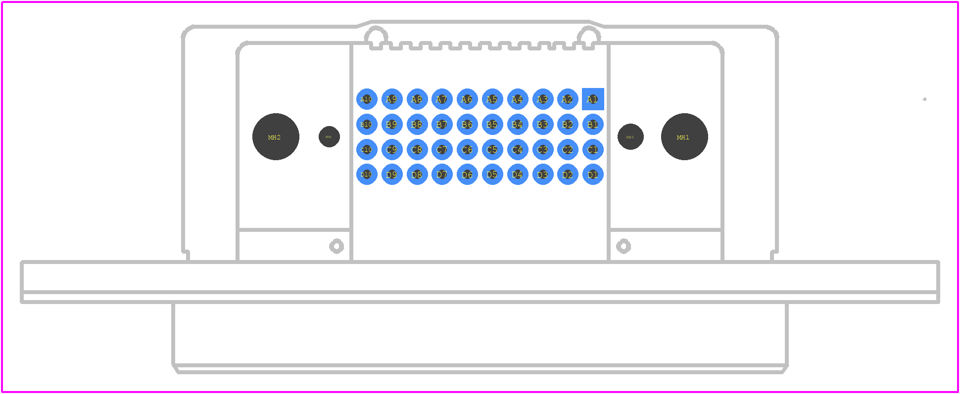 VRRAF-04-10-50-04-GE - AirBorn PCB footprint - Other - Other - VRRAF-04-10-50-04-GE-2