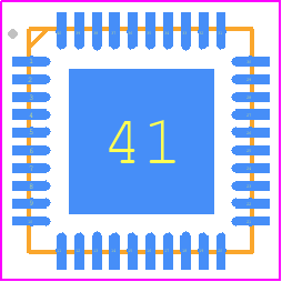 ADC3544IRSBT - Texas Instruments PCB footprint - Quad Flat No-Lead - Quad Flat No-Lead - RSB0040E
