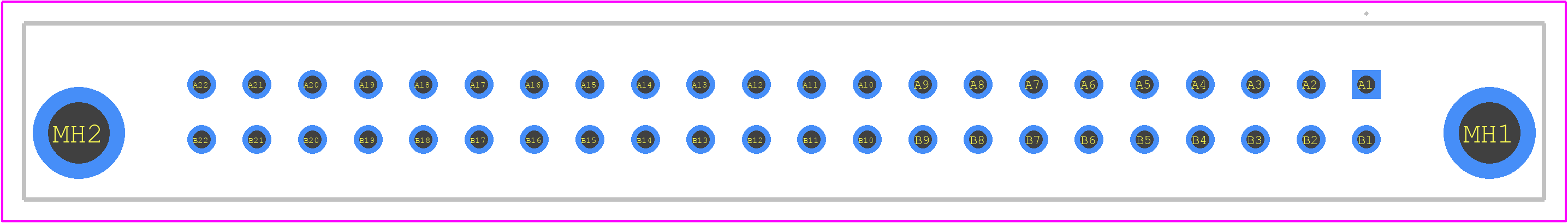 PCN10C-44S-2.54DSA(52) - Hirose PCB footprint - Other - Other - PCN10C-44S-2.54DSA(52)-5