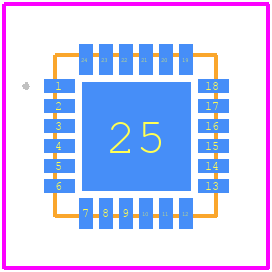 NCV76124MW0R2G - onsemi PCB footprint - Other - Other - QFNW24 4x4, 0.5P CASE 484AA ISSUE A_2025