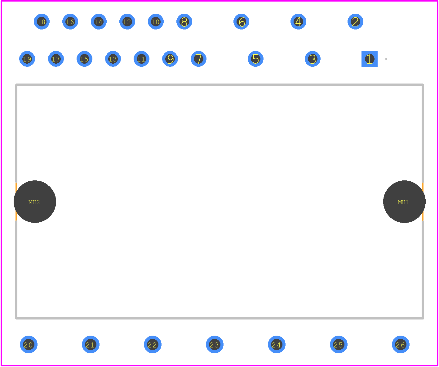 IM323L6G2XKMA1 - Infineon PCB footprint - Other - Other -  DIP 33x19 