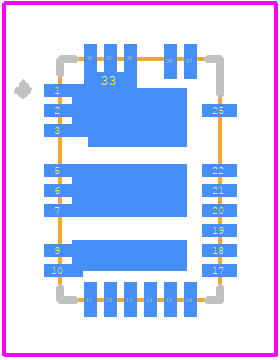 APM81911KNBJSR-1 - Allegro Microsystems PCB footprint - Other - Other - 32-Lead 4 mm × 6 mm QFN (Suffix NB)