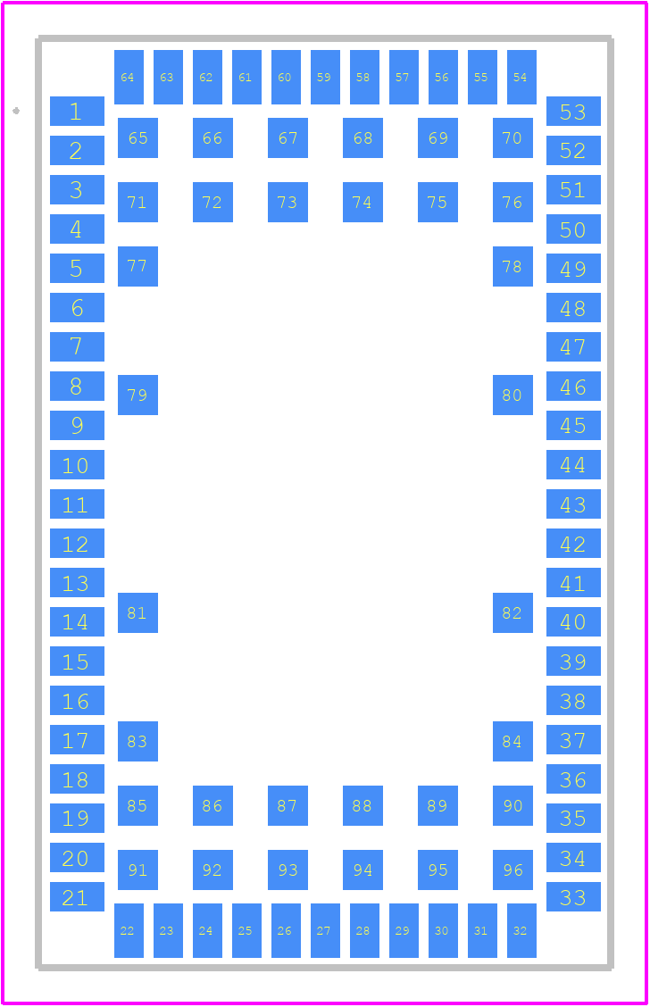 SARA-R422-01B - u-blox PCB footprint - Other - Other - SARA-R422-01B-4