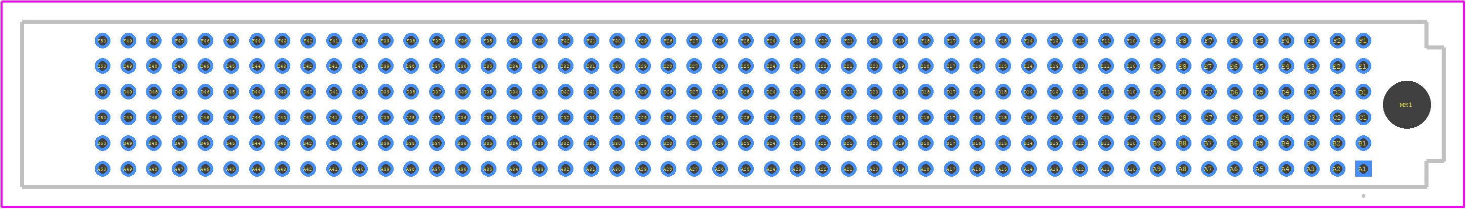 SEAFP-50-05.0-S-06 - SAMTEC PCB footprint - Other - Other - SEAFP-50-05.0-S-06-1