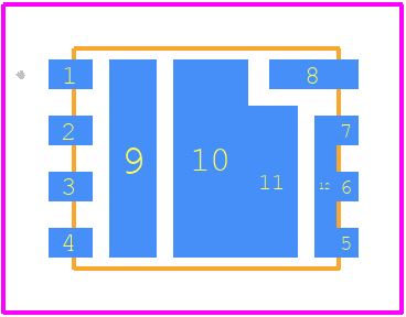 SIZF918DT-T1-GE3 - Vishay PCB footprint - Other - Other - PowerPAIR® 6 x 5 F Case